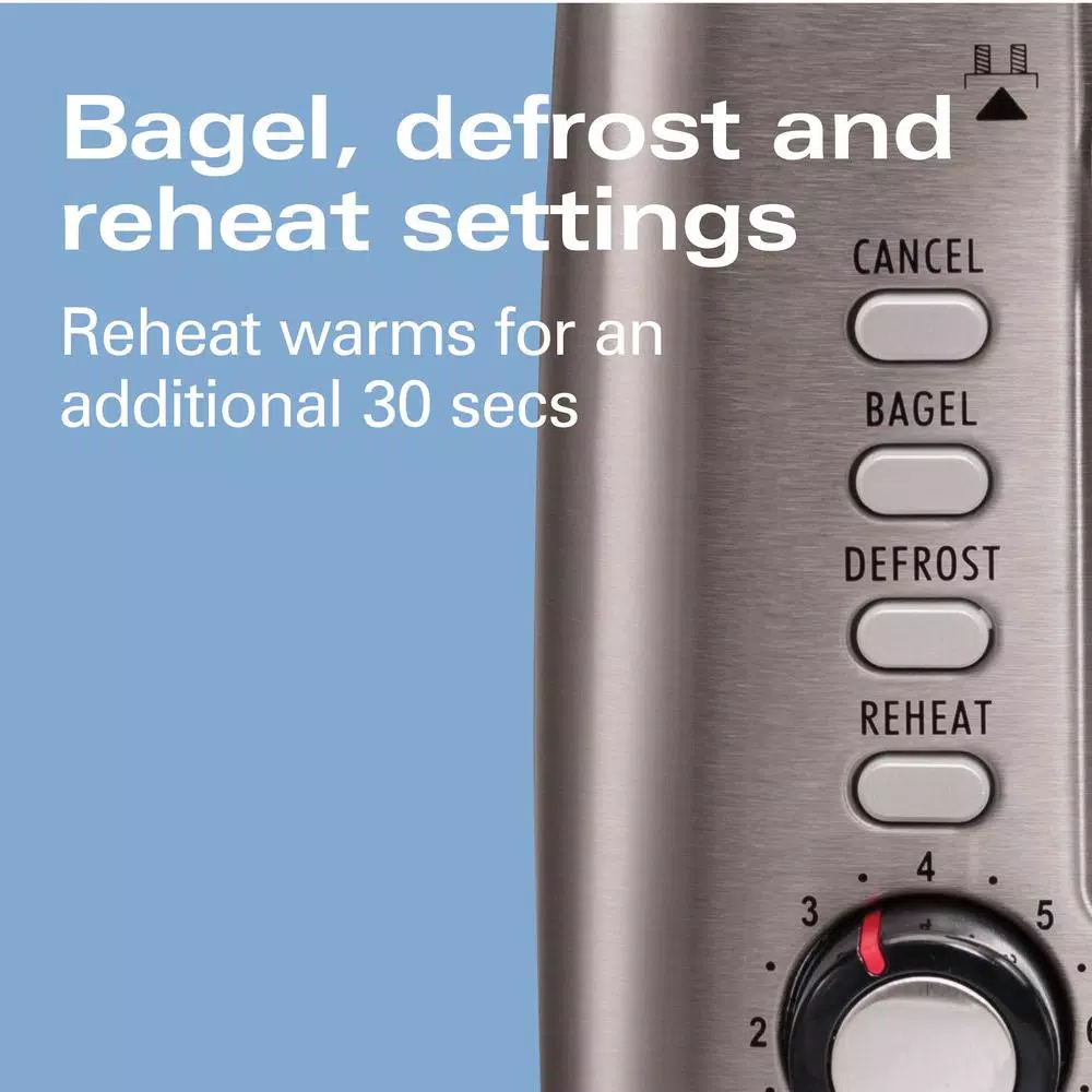 Toasters Hamilton Beach Pro 2-Slice Stainless Steel Wide Slot Toaster 9 Toasters Hamilton Beach Pro 2-Slice Stainless Steel Wide Slot Toaster - Image 7