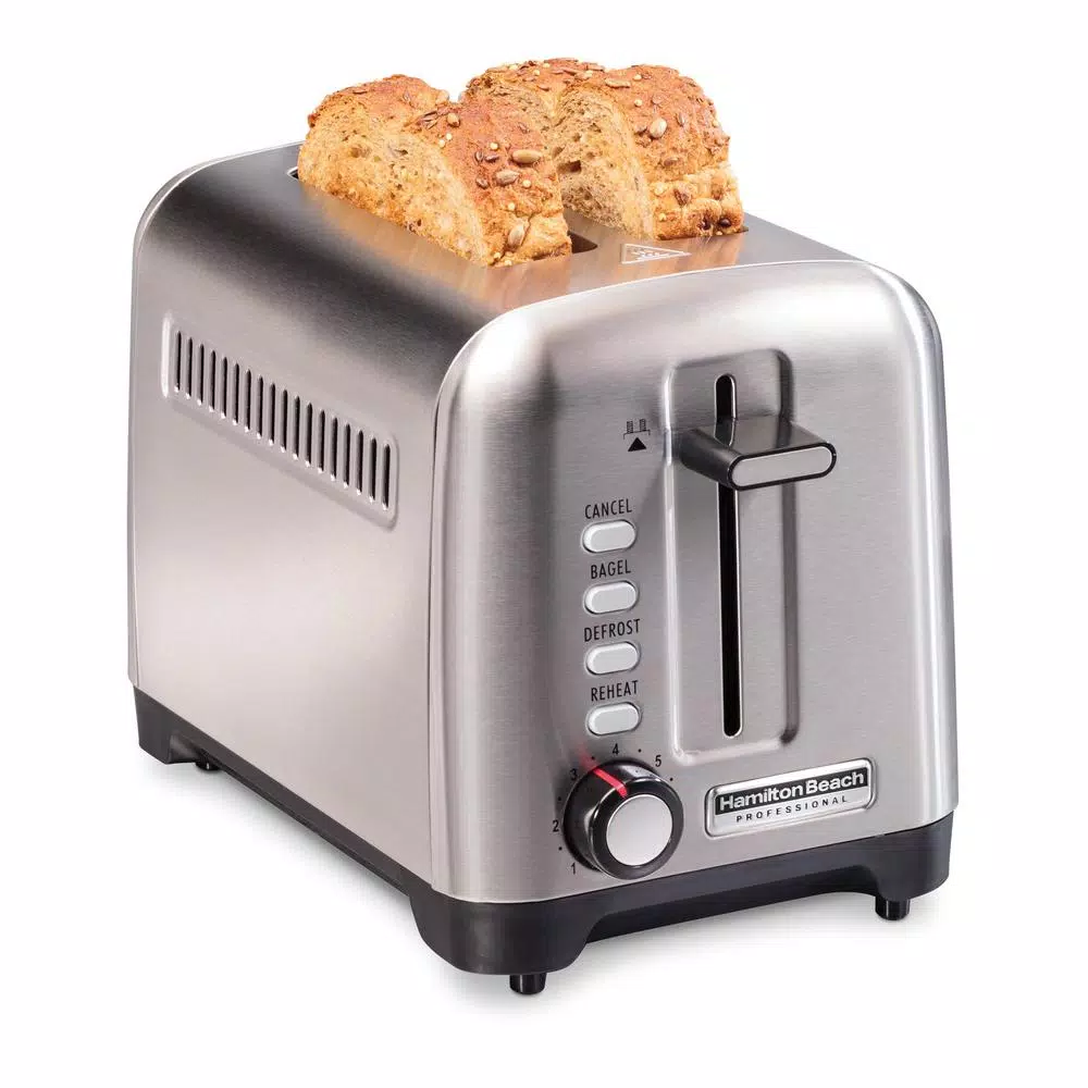 Toasters Hamilton Beach Pro 2-Slice Stainless Steel Wide Slot Toaster 3 Toasters Hamilton Beach Pro 2-Slice Stainless Steel Wide Slot Toaster