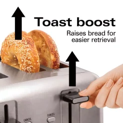 Toasters Hamilton Beach Pro 4-Slice Stainless Steel Wide Slot Toaster 16 Toasters Hamilton Beach Pro 4-Slice Stainless Steel Wide Slot Toaster -Dessert Makers Popular Store stainless steel hamilton beach pop up toasters 24990 1f 1000