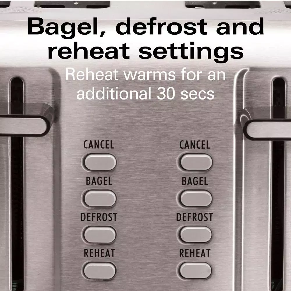 Toasters Hamilton Beach Pro 4-Slice Stainless Steel Wide Slot Toaster 9 Toasters Hamilton Beach Pro 4-Slice Stainless Steel Wide Slot Toaster - Image 7