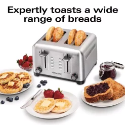 Toasters Hamilton Beach Pro 4-Slice Stainless Steel Wide Slot Toaster 14 Toasters Hamilton Beach Pro 4-Slice Stainless Steel Wide Slot Toaster -Dessert Makers Popular Store stainless steel hamilton beach pop up toasters 24990 c3 1000