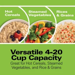 Cookers Hamilton Beach 20-Cup Stainless Steel Rice/Hot Cereal Cooker With Rice Rinser/Steam Basket 12 Cookers Hamilton Beach 20-Cup Stainless Steel Rice/Hot Cereal Cooker With Rice Rinser/Steam Basket -Dessert Makers Popular Store stainless steel hamilton beach rice cookers 37543 4f 1000