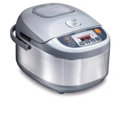 Cookers Hamilton Beach Advanced Multi-Function 16-Cup Stainless Steel Rice Cooker With Fuzzy Logic