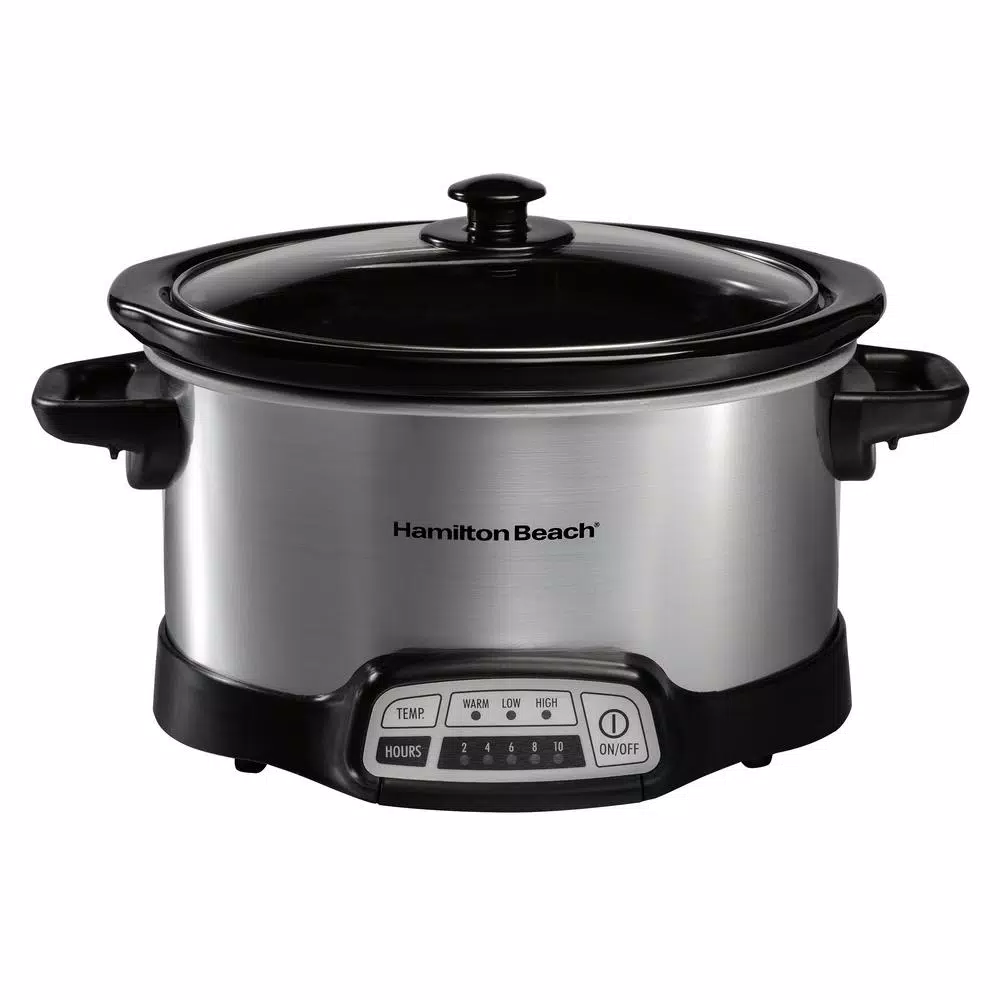 Cookers Hamilton Beach 4 Qt. Stainless Steel Slow Cooker With Built In Timer 3 Cookers Hamilton Beach 4 Qt. Stainless Steel Slow Cooker With Built In Timer
