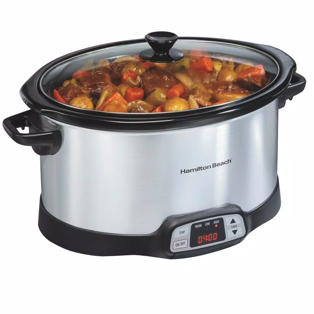 Cookers Hamilton Beach 8 Qt. Programmable Stainless Steel Slow Cooker With Built-In Timer And Temperature Settings 7 Cookers Hamilton Beach 8 Qt. Programmable Stainless Steel Slow Cooker With Built-In Timer And Temperature Settings - Image 5
