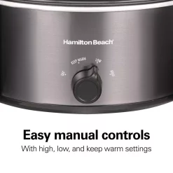 Cookers Hamilton Beach Stovetop Sear And Cook 6 Qt. Gray Slow Cooker 15 Cookers Hamilton Beach Stovetop Sear And Cook 6 Qt. Gray Slow Cooker -Dessert Makers Popular Store stainless steel hamilton beach slow cookers 33669 fa 1000