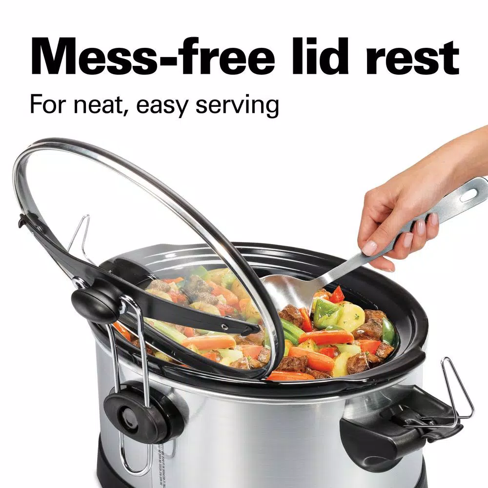 Cookers Hamilton Beach Programmable Stay Or Go 6 Qt. Stainless Steel Slow Cooker With Bonus Party Dipper 7 Cookers Hamilton Beach Programmable Stay Or Go 6 Qt. Stainless Steel Slow Cooker With Bonus Party Dipper - Image 5