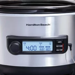 Cookers Hamilton Beach 6 Qt. Stainless Steel Slow Cooker 16 Cookers Hamilton Beach 6 Qt. Stainless Steel Slow Cooker -Dessert Makers Popular Store stainless steel hamilton beach slow cookers 33867 4f 1000