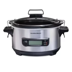 Cookers Hamilton Beach 6 Qt. Stainless Steel Slow Cooker