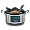 Cookers Hamilton Beach Set And Forget 6 Qt. Stainless Steel Programmable Slow Cooker With Temperature Probe 1 Cookers Hamilton Beach Set And Forget 6 Qt. Stainless Steel Programmable Slow Cooker With Temperature Probe -Dessert Makers Popular Store stainless steel hamilton beach slow cookers 33967 64 1000