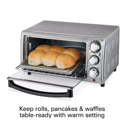Toasters Hamilton Beach 1100-Watt 4-Slice Stainless Steel Toaster Oven -Dessert Makers Popular Store stainless steel hamilton beach toaster ovens 31143 fa 1000