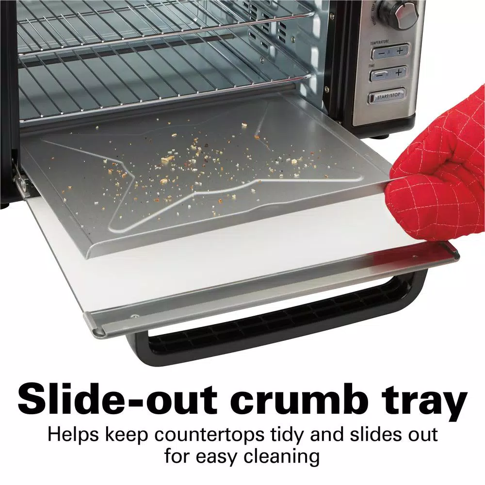 Toasters Hamilton Beach 1500 W 6-Slice Stainless Steel Digital Countertop Oven With Convection And Rotisserie 10 Toasters Hamilton Beach 1500 W 6-Slice Stainless Steel Digital Countertop Oven With Convection And Rotisserie - Image 8