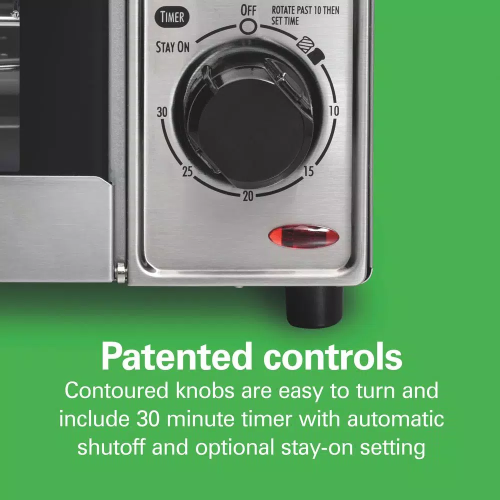 Toasters Hamilton Beach Sure Crisp 1120 W 4-Slice Stainless Steel Toaster Oven With Air Fry 10 Toasters Hamilton Beach Sure Crisp 1120 W 4-Slice Stainless Steel Toaster Oven With Air Fry - Image 8