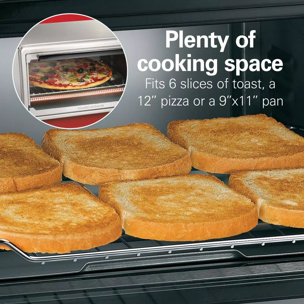 Toasters Hamilton Beach Sure Crisp 1440 W 6-Slice Stainless Steel Toaster Oven With Air Fry 7 Toasters Hamilton Beach Sure Crisp 1440 W 6-Slice Stainless Steel Toaster Oven With Air Fry - Image 5