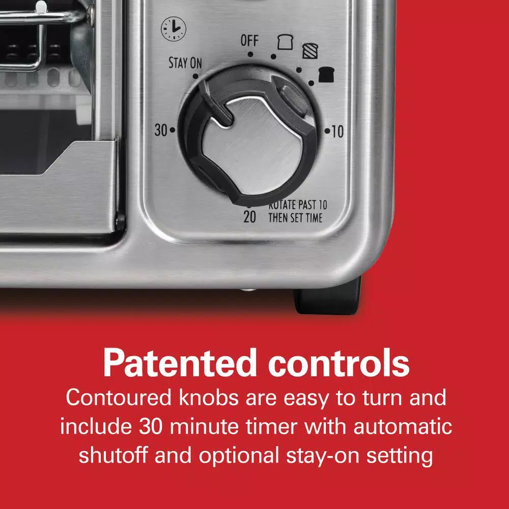 Toasters Hamilton Beach Sure Crisp 1440 W 6-Slice Stainless Steel Toaster Oven With Air Fry 4 Toasters Hamilton Beach Sure Crisp 1440 W 6-Slice Stainless Steel Toaster Oven With Air Fry - Image 2