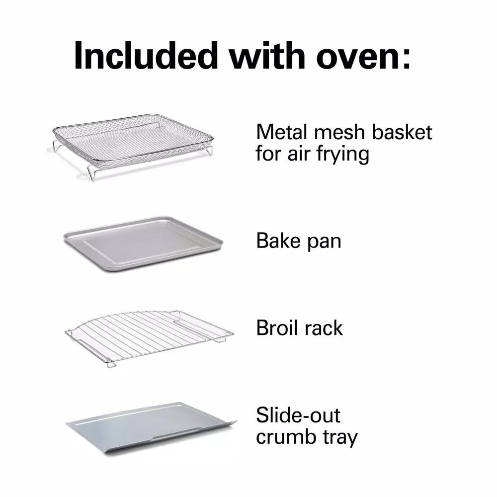 Toasters Hamilton Beach Sure Crisp 1440 W 6-Slice Stainless Steel Toaster Oven With Air Fry 9 Toasters Hamilton Beach Sure Crisp 1440 W 6-Slice Stainless Steel Toaster Oven With Air Fry - Image 7