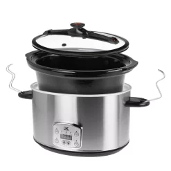 Cookers KALORIK 8 Qt. Stainless Steel Slow Cooker With Cool-Touch Handles 11 Cookers KALORIK 8 Qt. Stainless Steel Slow Cooker With Cool-Touch Handles -Dessert Makers Popular Store stainless steel kalorik slow cookers sc 41175 ss 4f 1000