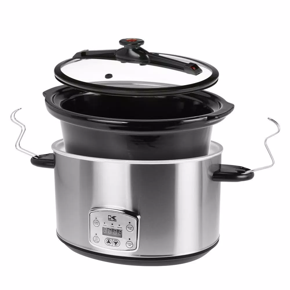 Cookers KALORIK 8 Qt. Stainless Steel Slow Cooker With Cool-Touch Handles 5 Cookers KALORIK 8 Qt. Stainless Steel Slow Cooker With Cool-Touch Handles - Image 3