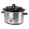 Cookers KALORIK 8 Qt. Stainless Steel Slow Cooker With Cool-Touch Handles -Dessert Makers Popular Store stainless steel kalorik slow cookers sc 41175 ss 64 1000