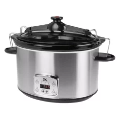 Cookers KALORIK 8 Qt. Stainless Steel Slow Cooker With Cool-Touch Handles