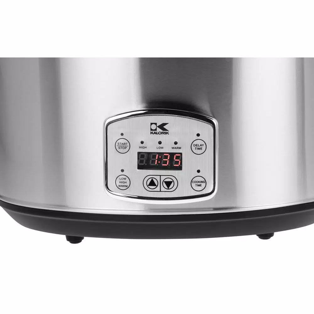 Cookers KALORIK 8 Qt. Stainless Steel Slow Cooker With Cool-Touch Handles 4 Cookers KALORIK 8 Qt. Stainless Steel Slow Cooker With Cool-Touch Handles - Image 2