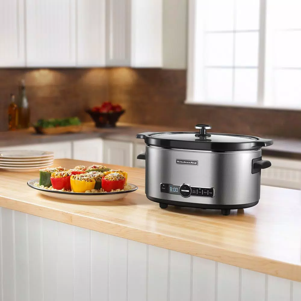 Cookers KitchenAid 6 Qt. Programmable Stainless Steel Slow Cooker With Built-In Timer And Temperature Settings 7 Cookers KitchenAid 6 Qt. Programmable Stainless Steel Slow Cooker With Built-In Timer And Temperature Settings - Image 5