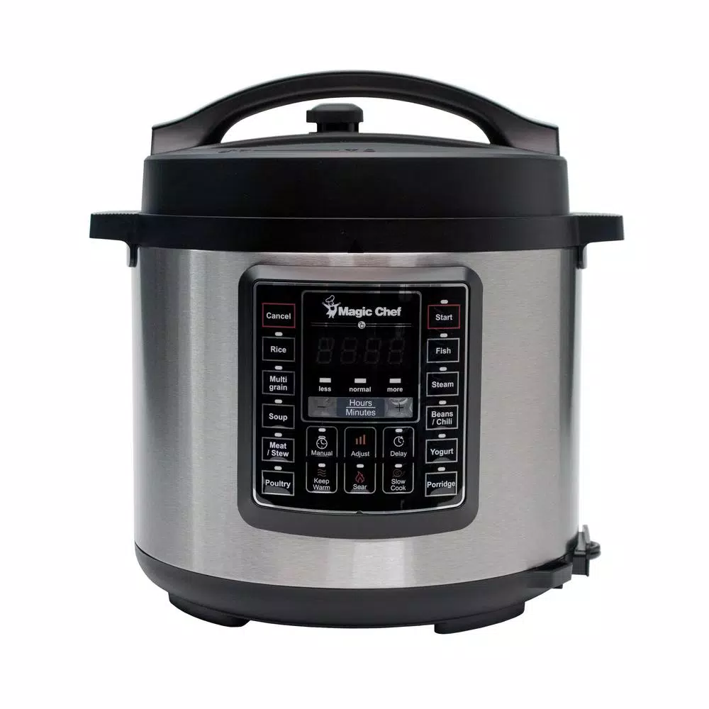 Cookers Magic Chef All-In-One 6 Qt. Stainless Steel Electric Multi-Cooker With Recipe Book 3 Cookers Magic Chef All-In-One 6 Qt. Stainless Steel Electric Multi-Cooker With Recipe Book