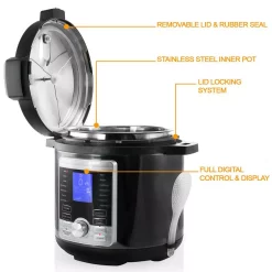 Cookers MegaChef 6 Qt. Stainless Steel Electric Pressure Cooker With Stainless Steel Pot 14 Cookers MegaChef 6 Qt. Stainless Steel Electric Pressure Cooker With Stainless Steel Pot -Dessert Makers Popular Store stainless steel megachef electric pressure cookers 985111967m 1f 1000