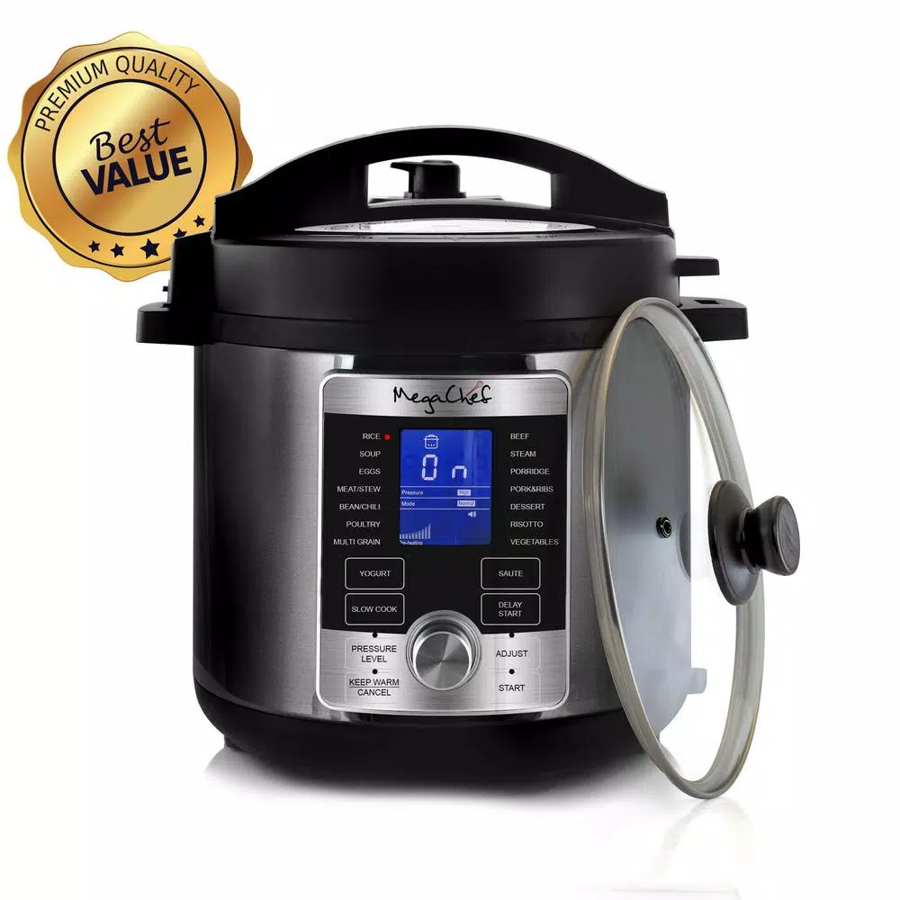 Cookers MegaChef 6 Qt. Stainless Steel Electric Pressure Cooker With Stainless Steel Pot 4 Cookers MegaChef 6 Qt. Stainless Steel Electric Pressure Cooker With Stainless Steel Pot - Image 2