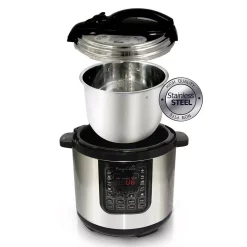 Cookers MegaChef 8 Qt. Stainless Steel Electric Pressure Cooker With Stainless Steel Pot 12 Cookers MegaChef 8 Qt. Stainless Steel Electric Pressure Cooker With Stainless Steel Pot -Dessert Makers Popular Store stainless steel megachef electric pressure cookers 98599676m 1d 1000