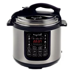 Cookers MegaChef 8 Qt. Stainless Steel Electric Pressure Cooker With Stainless Steel Pot