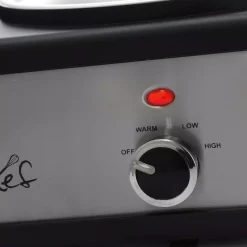 Cookers MegaChef 7.5 Qt. Stainless Steel Slow Cooker With 3 Crocks And Keep Warm Setting 8 Cookers MegaChef 7.5 Qt. Stainless Steel Slow Cooker With 3 Crocks And Keep Warm Setting -Dessert Makers Popular Store stainless steel megachef slow cookers 985109458m 4f 1000