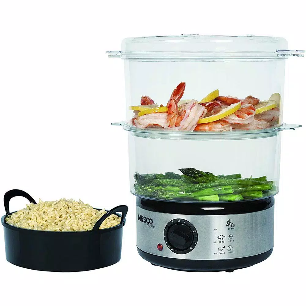 Cookers Nesco 5 Qt. Stainless Steel Food Steamer And Rice Cooker 5 Cookers Nesco 5 Qt. Stainless Steel Food Steamer And Rice Cooker - Image 3