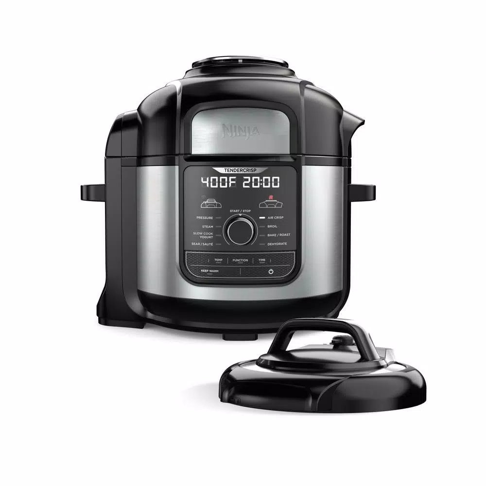 Cookers NINJA Foodi Deluxe 8 Qt. Black Electric Pressure Cooker And Air Fryer 3 Cookers NINJA Foodi Deluxe 8 Qt. Black Electric Pressure Cooker And Air Fryer