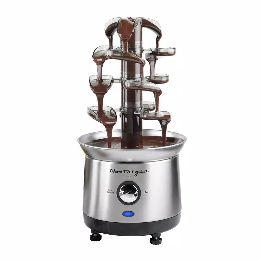 Dessert Makers Nostalgia 3-Tier Stainless Steel Cascading Fondue Fountain 7 Dessert Makers Nostalgia 3-Tier Stainless Steel Cascading Fondue Fountain - Image 5