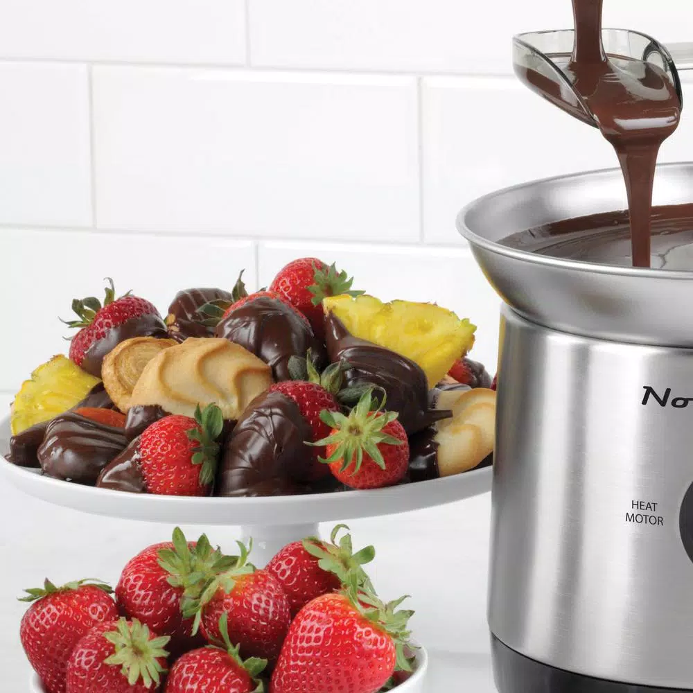 Dessert Makers Nostalgia 3-Tier Stainless Steel Cascading Fondue Fountain 8 Dessert Makers Nostalgia 3-Tier Stainless Steel Cascading Fondue Fountain - Image 6