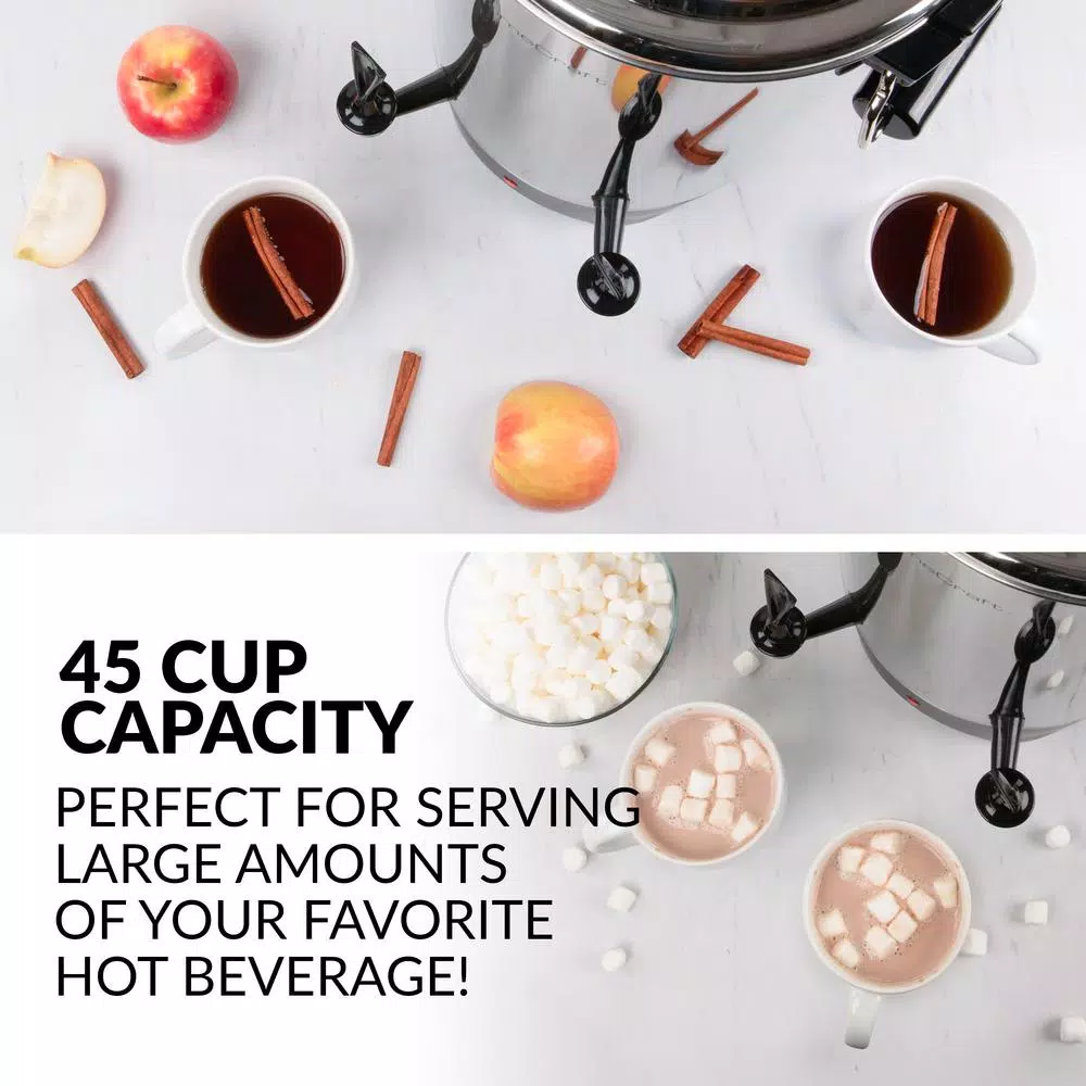 Coffee Makers Nostalgia 45-Cup Stainless Steel Quick Brewing Coffee Urn 5 Coffee Makers Nostalgia 45-Cup Stainless Steel Quick Brewing Coffee Urn - Image 3