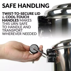 Coffee Makers Nostalgia 45-Cup Stainless Steel Quick Brewing Coffee Urn 13 Coffee Makers Nostalgia 45-Cup Stainless Steel Quick Brewing Coffee Urn -Dessert Makers Popular Store stainless steel nostalgia coffee urns cuds45ss fa 1000