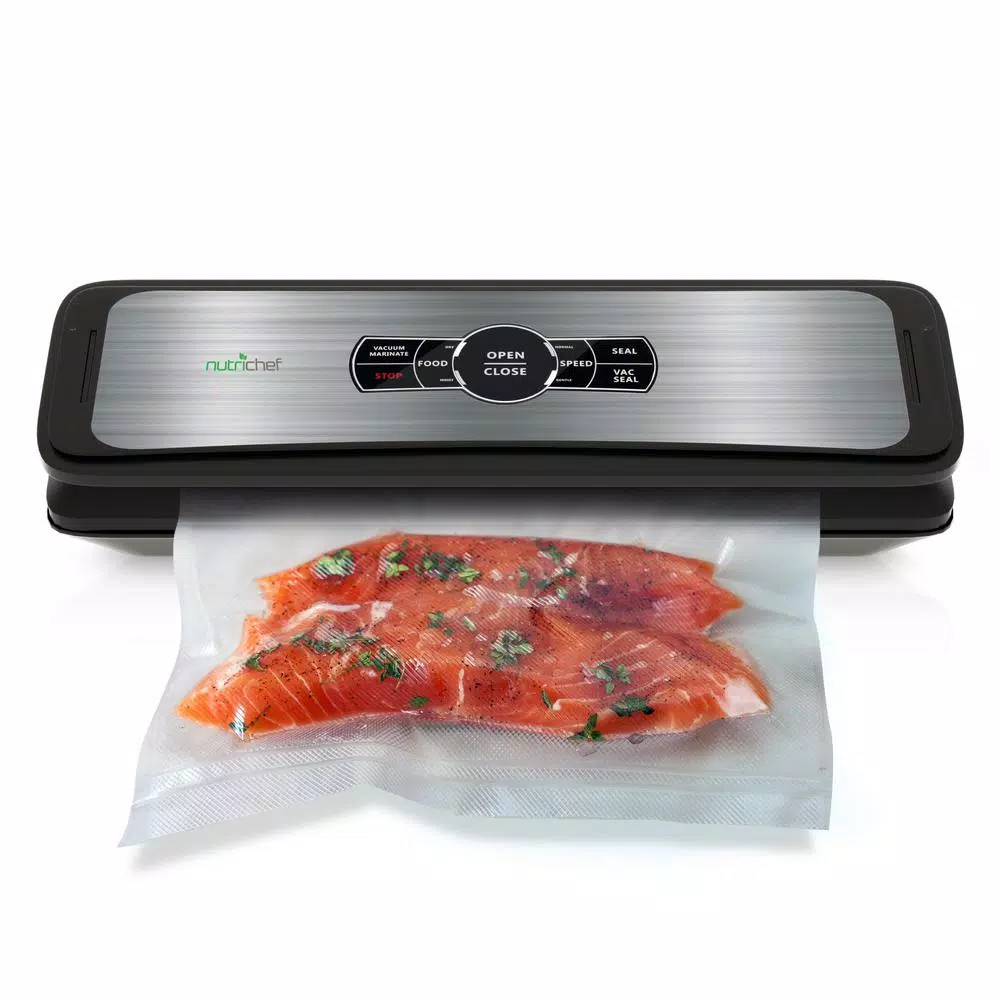Food Processing NutriChef White With Digital Scale 1-Touch Automatic Open And Close Food Vacuum Sealer Electric Air Sealing Preserver 10 Food Processing NutriChef White With Digital Scale 1-Touch Automatic Open And Close Food Vacuum Sealer Electric Air Sealing Preserver - Image 8