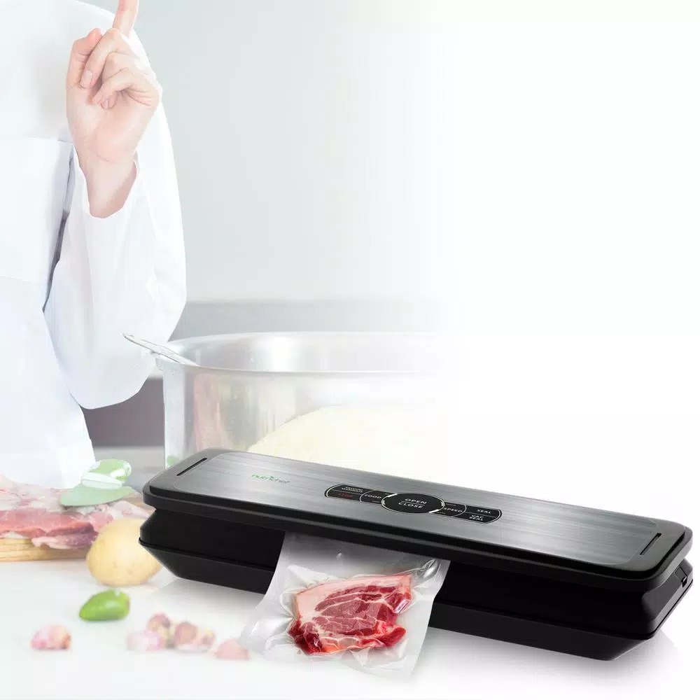 Food Processing NutriChef White With Digital Scale 1-Touch Automatic Open And Close Food Vacuum Sealer Electric Air Sealing Preserver 7 Food Processing NutriChef White With Digital Scale 1-Touch Automatic Open And Close Food Vacuum Sealer Electric Air Sealing Preserver - Image 5