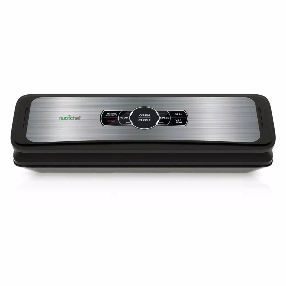Food Processing NutriChef White With Digital Scale 1-Touch Automatic Open And Close Food Vacuum Sealer Electric Air Sealing Preserver 3 Food Processing NutriChef White With Digital Scale 1-Touch Automatic Open And Close Food Vacuum Sealer Electric Air Sealing Preserver