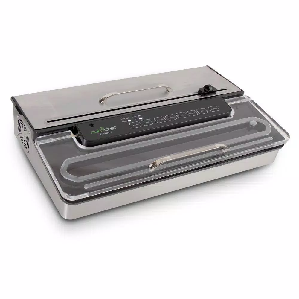 Food Processing NutriChef White Kitchen Pro Stainless Steel Food Vacuum Sealer System – Countertop Electric Air Seal Preserver With Air Vac Bags 7 Food Processing NutriChef White Kitchen Pro Stainless Steel Food Vacuum Sealer System – Countertop Electric Air Seal Preserver With Air Vac Bags - Image 5