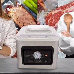 Food Processing NutriChef White Chamber Food Vacuum Sealer System – Commercial Electric Air Seal Preserver With Air Vac Bags (Stainless Steel) 12 Food Processing NutriChef White Chamber Food Vacuum Sealer System – Commercial Electric Air Seal Preserver With Air Vac Bags (Stainless Steel) -Dessert Makers Popular Store stainless steel nutrichef food vacuum sealers pkvs70sts 44 1000