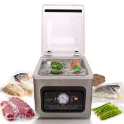 Food Processing NutriChef White Chamber Food Vacuum Sealer System – Commercial Electric Air Seal Preserver With Air Vac Bags (Stainless Steel) 13 Food Processing NutriChef White Chamber Food Vacuum Sealer System – Commercial Electric Air Seal Preserver With Air Vac Bags (Stainless Steel) -Dessert Makers Popular Store stainless steel nutrichef food vacuum sealers pkvs70sts fa 1000