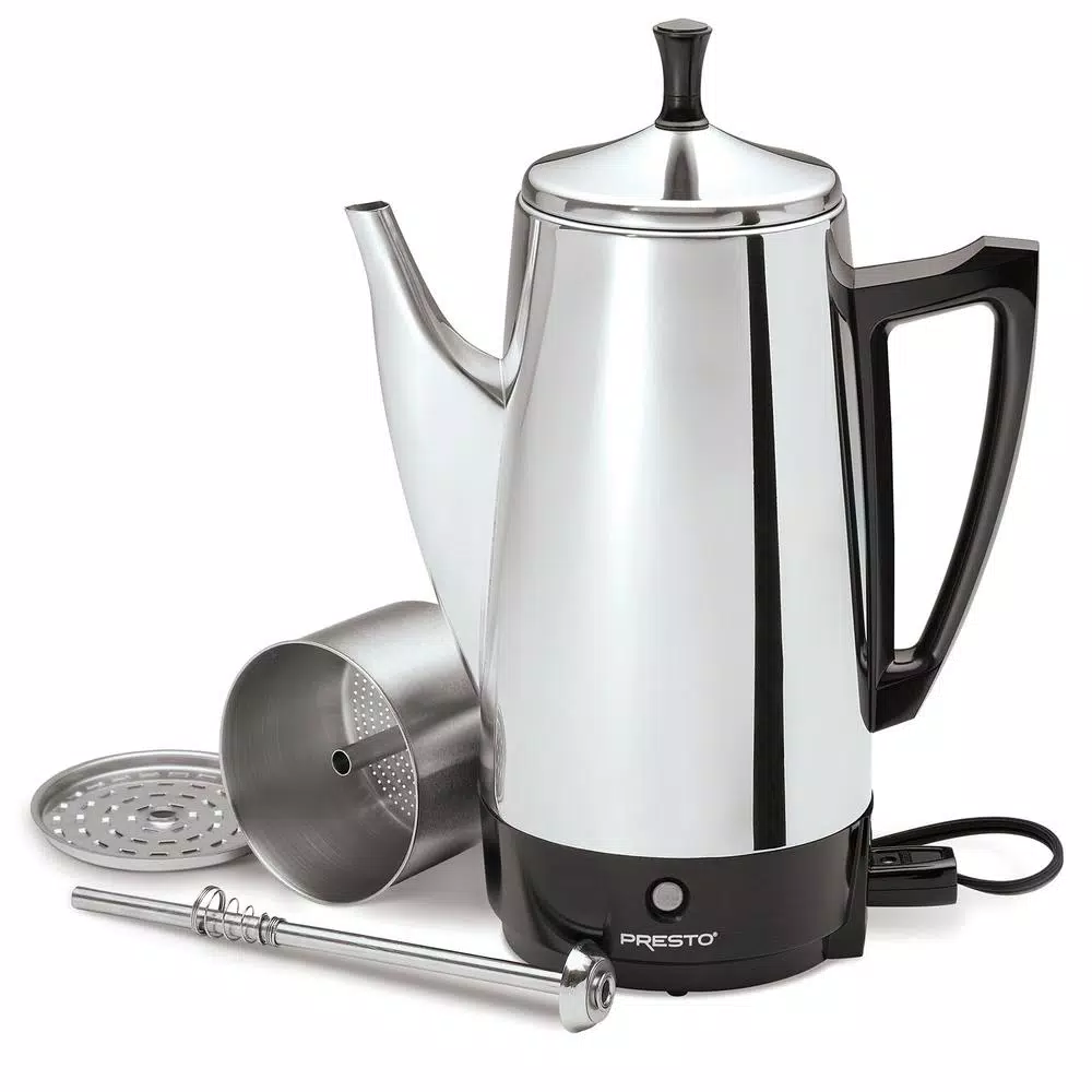 Coffee Makers Presto 12-Cup Stainless Steel Percolator 4 Coffee Makers Presto 12-Cup Stainless Steel Percolator - Image 2