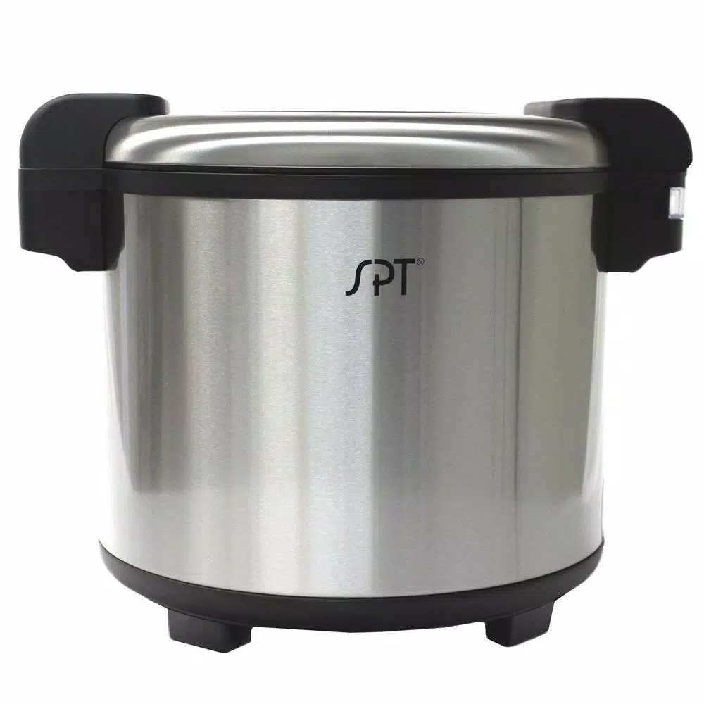 Cookers SPT 21.1 Qt. Stainless Steel Heavy Duty Rice Warmer (not A Cooker) 160 Cup (cooked Rice) 3 Cookers SPT 21.1 Qt. Stainless Steel Heavy Duty Rice Warmer (not A Cooker) 160 Cup (cooked Rice)