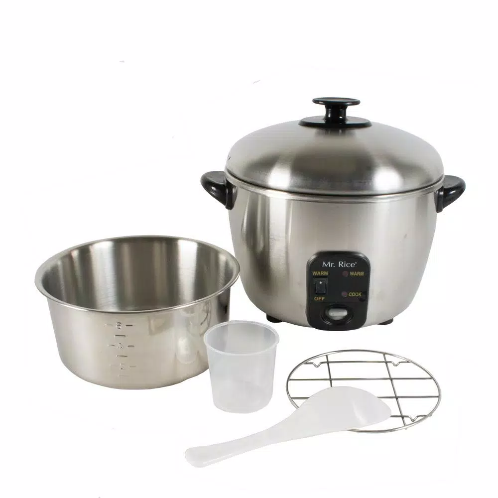 Cookers SPT 3-Cup Stainless Steel Rice Cooker 4 Cookers SPT 3-Cup Stainless Steel Rice Cooker - Image 2