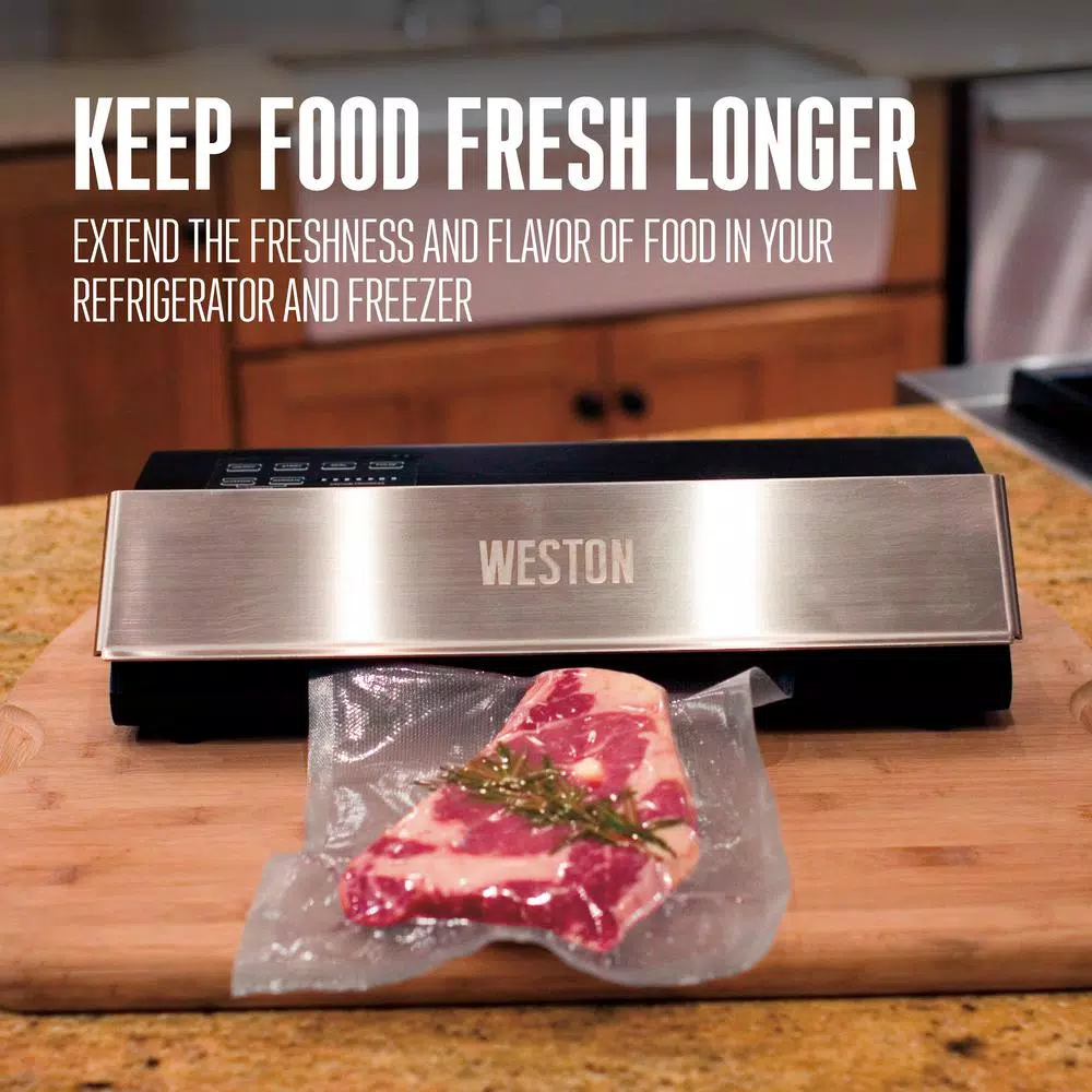 Food Processing Weston Professional Advantage Stainless Steel Food Vacuum Sealer 8 Food Processing Weston Professional Advantage Stainless Steel Food Vacuum Sealer - Image 6