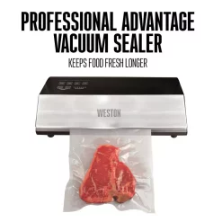 Food Processing Weston Professional Advantage Stainless Steel Food Vacuum Sealer 15 Food Processing Weston Professional Advantage Stainless Steel Food Vacuum Sealer -Dessert Makers Popular Store stainless steel weston food vacuum sealers 65 0501 w 76 1000