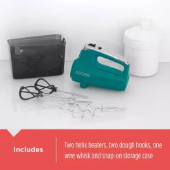 Mixers BLACK+DECKER Helix Performance Premium 5-Speed Mixer Teal Hand Mixer -Dessert Makers Popular Store teal black decker hand mixers mx600t 1f 1000